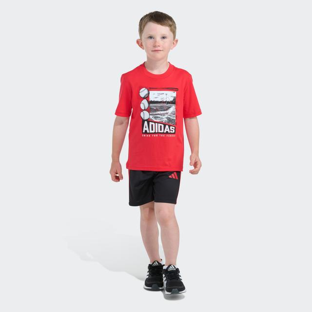 GRFX CTN TEE 3S SHORT SET