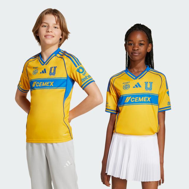adidas Tigres UANL 25/26 Home Jersey Kids Team Colleg Gold 2 M Kids - Soccer Jerseys