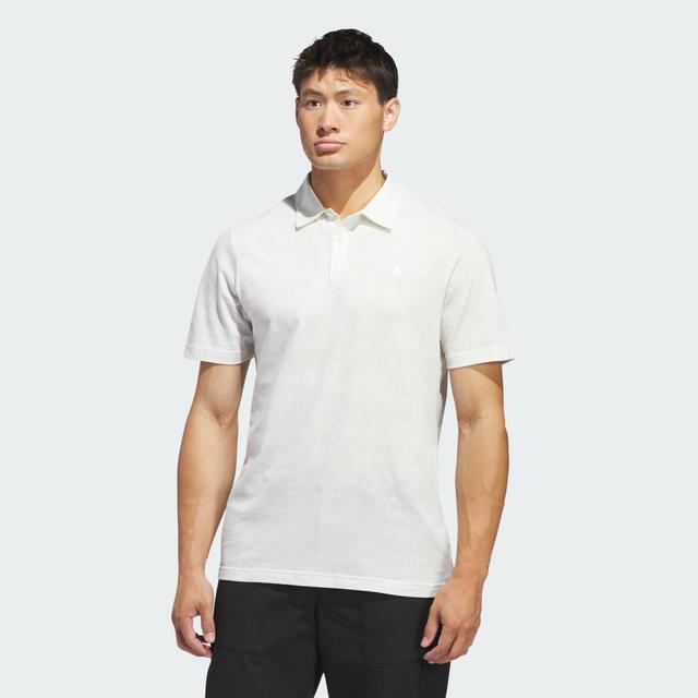adidas Go-To Printed Mesh Polo Shirt Crystal Jade XL Mens