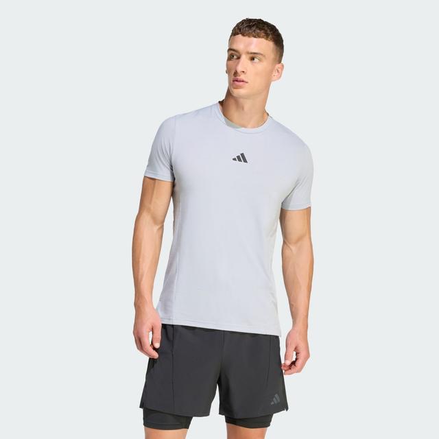 Designed for Training Workout Tee Halo Silver 3XL - Mens Weightlifting Short Sleeve Shirts