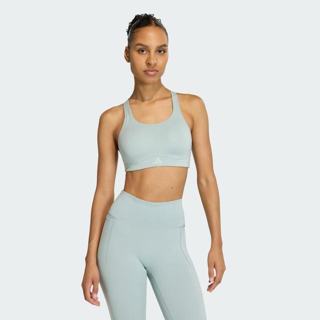 adidas Optime Workout High Support Bra Wonder Sage S A-B - Womens Weightlifting Sports Bras