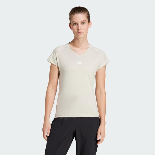 AEROREADY Train Essentials Minimal Branding V-Neck Tee