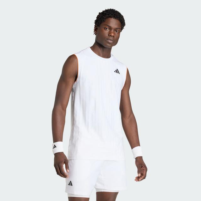 adidas TENNIS CLIMACOOL TANK TOP PRO White S - Mens Tennis T Shirts