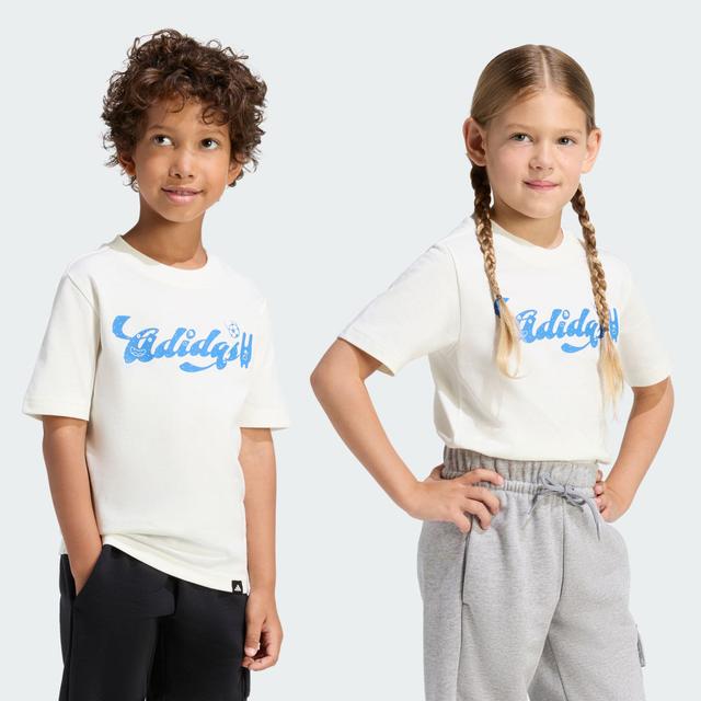 adidas LITTLE KIDS TIRO_NSTER GRAPHIC T-SHIRT White S Kids - Originals Short Sleeve Shirts