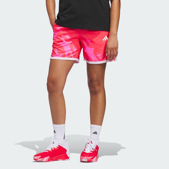 ADIDAS CRAZY LITE WNBA SOS STARS SHORTS Lucid Red S - Womens Basketball Shorts