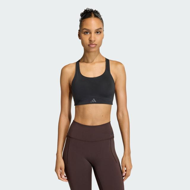 adidas Optime Workout High Support Bra Black 2X C-D - Womens Weightlifting Sports Bras