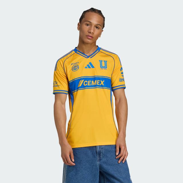 adidas Tigres UANL 25/26 Home Jersey Team Colleg Gold 2 2XL - Mens Soccer Jerseys