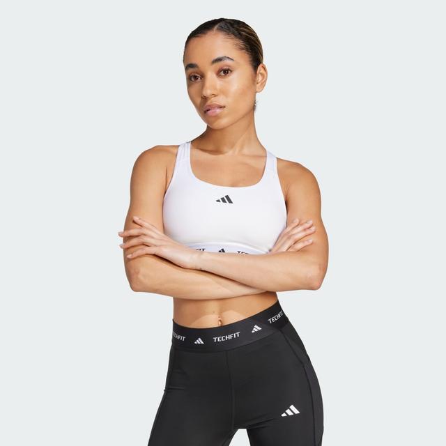 adidas Techfit Bra White XS - Womens Basketball Sports Bras