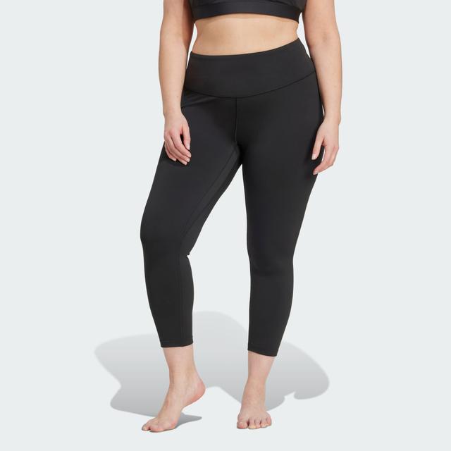 adidas All Me 7/8 Leggings (Plus Size) Black 4X - Womens Dance Pants
