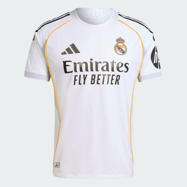 adidas Real Madrid 25/26 Home Authentic Jersey White S - Mens Soccer Jerseys