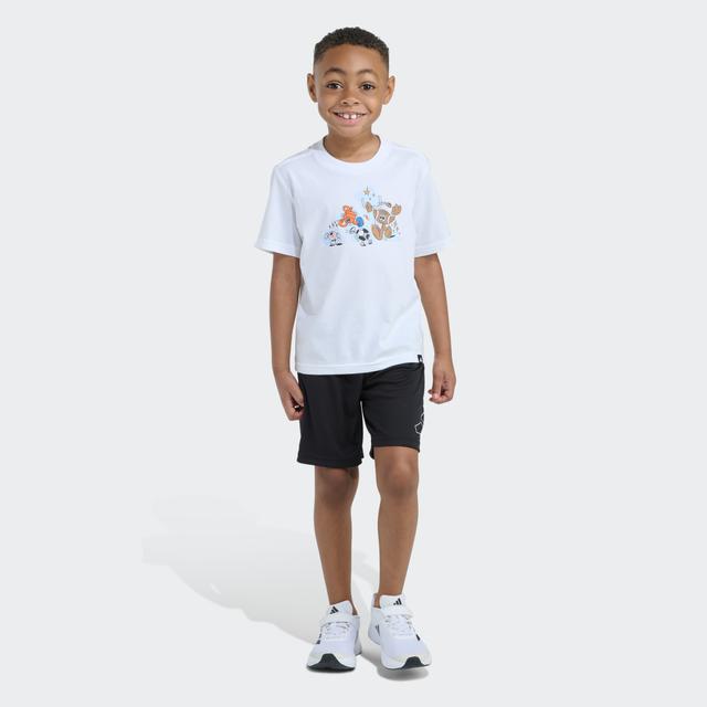 ESS CTN GRFX TEE SHORT SET