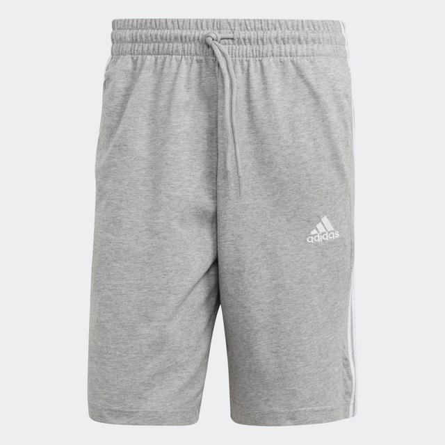 adidas Essentials Single Jersey 3-Stripes Shorts Grey S - Mens Originals Shorts