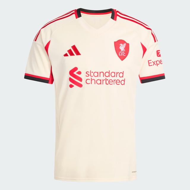 adidas Liverpool FC 25/26 Away Jersey Wonder White L - Mens Soccer Jerseys