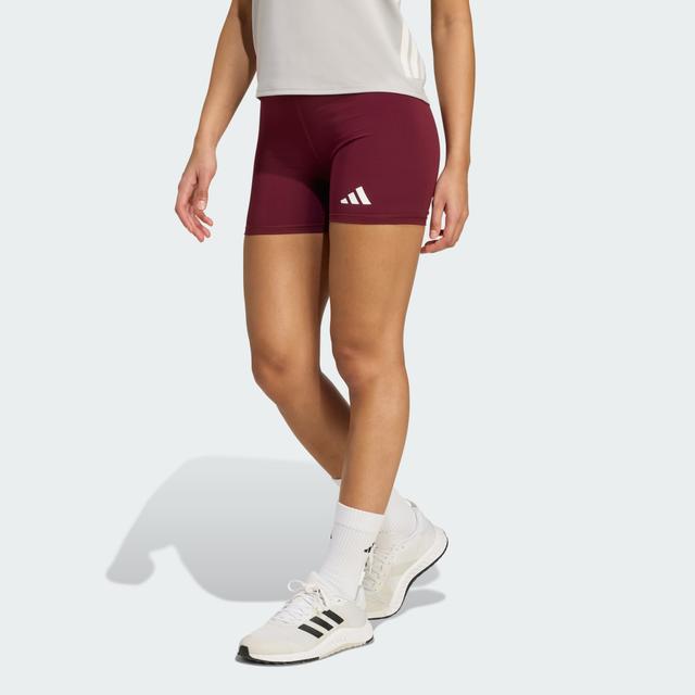 adidas TECHFIT Volleyball Shorts Team Maroon 2 2XL 4" - Womens Volleyball Shorts