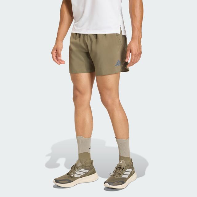 ADI365 Running Iconic Shorts Olive Strata M 5" - Mens Running Shorts