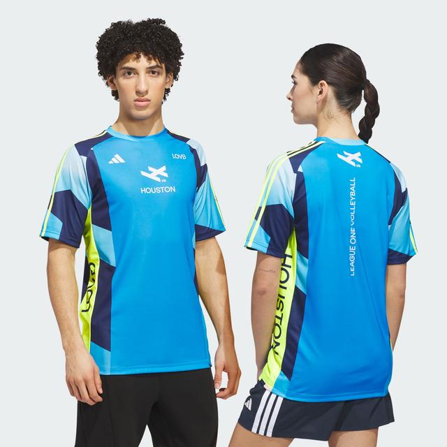 adidas x Houston Jersey Light Blue 2XS - Mens Volleyball Jerseys