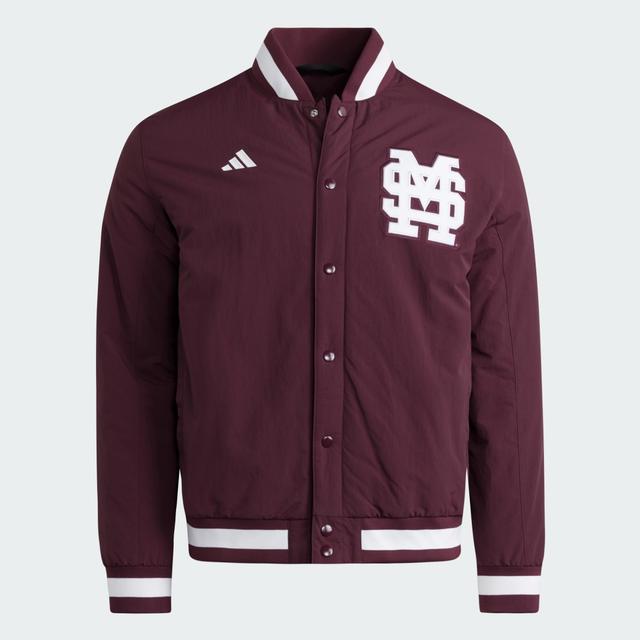 adidas Mississippi State Bulldogs Coaches Dugout Jacket Team Maroon XL - Mens Baseball Jackets