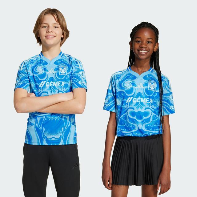 adidas Tigres UANL 25/26 Away Jersey Kids Semi Blue Burst XL Kids - Soccer Jerseys