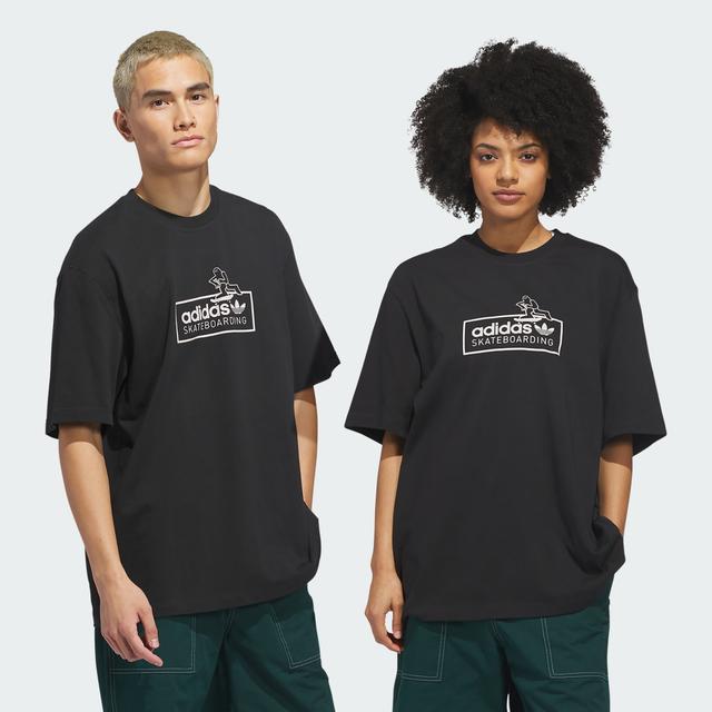 adidas Skateboarding x Mark Gonzales Logo Tee Black XL - Mens Skateboarding Short Sleeve Shirts