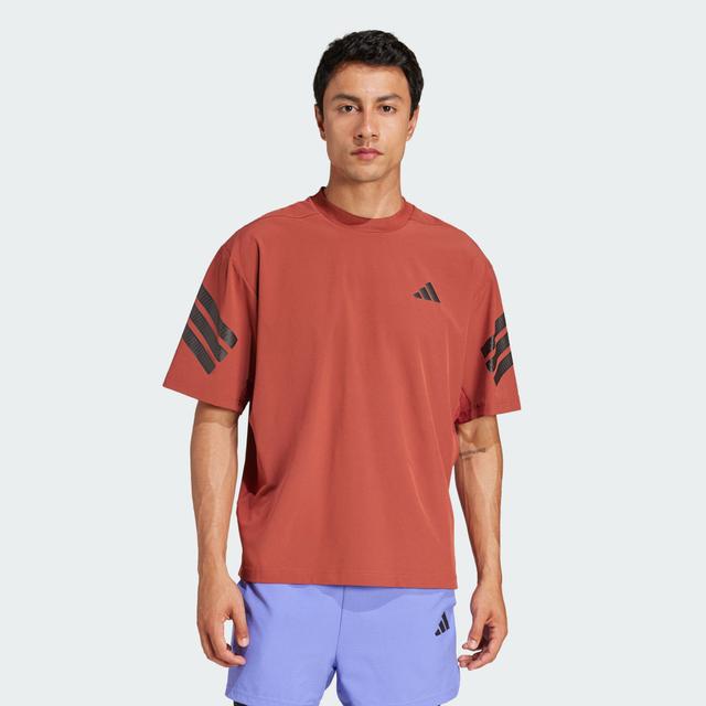 adidas Gym+ 3-Stripes Woven Pump Cover Preloved Ruby 3XL Mens