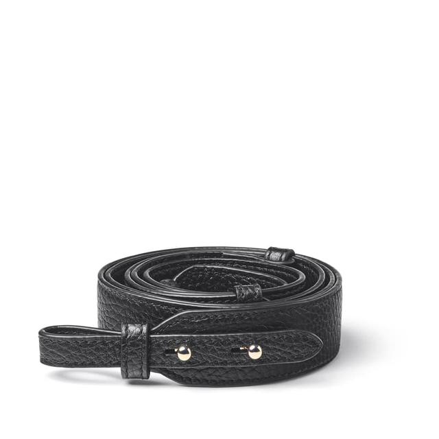 Aspinal of London Ella Bag Strap in Black Pebble