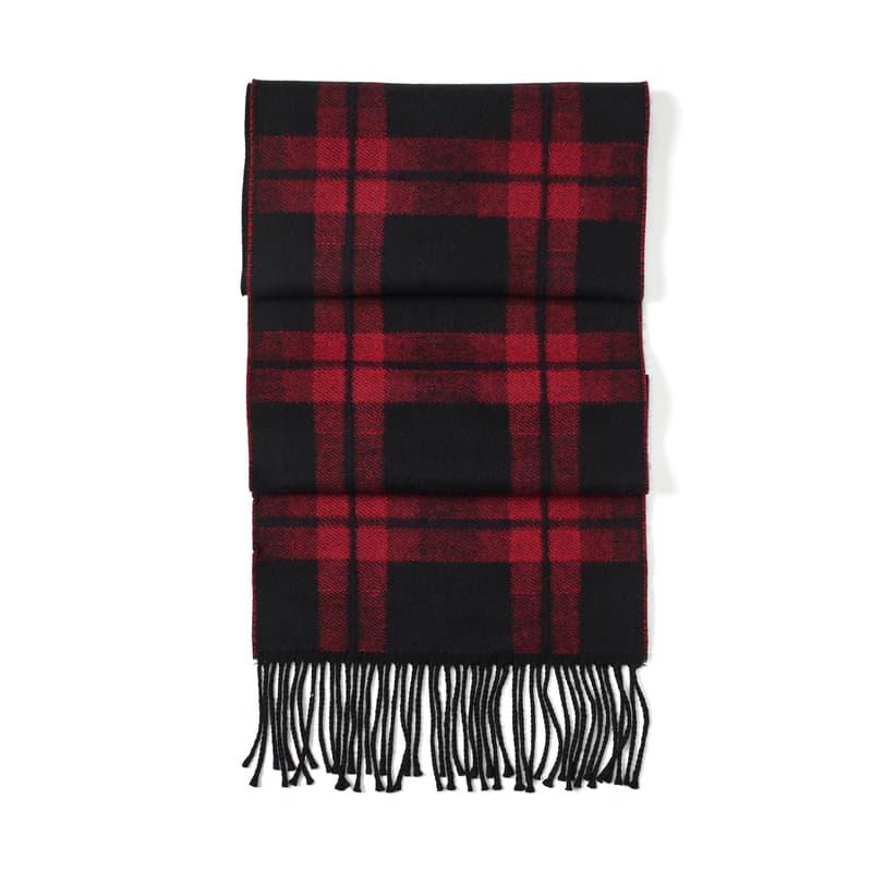 Aspinal of London Premium Merino Wool Oversized Scarf in Red Merino Wool