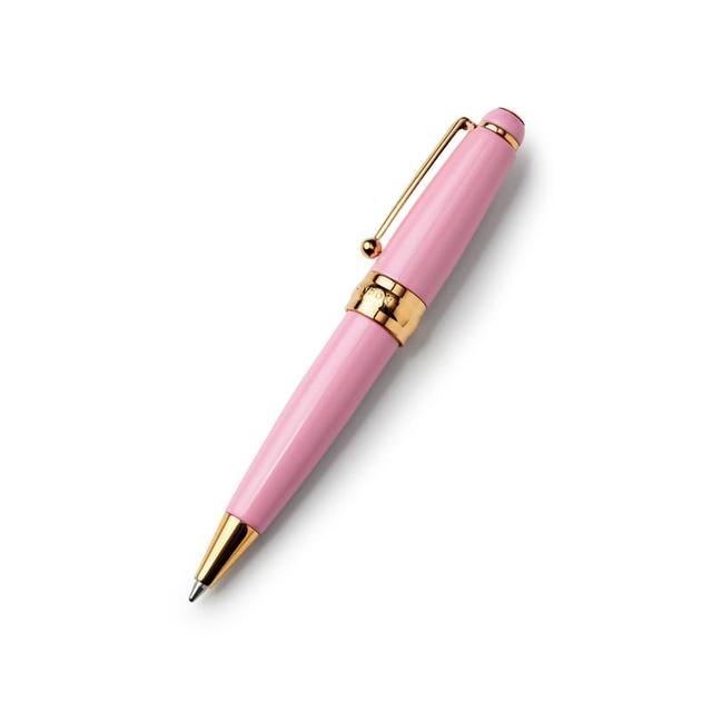 Aspinal of London Baby Ballpoint Pen in Lavender Enamel & 18ct Gold Plated