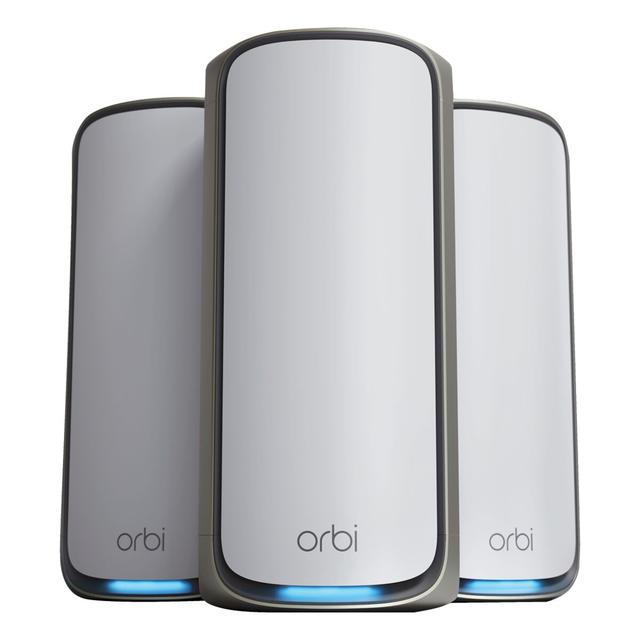 Orbi 970 Series 3-Pack Mesh System WiFi 7 Quad-Band BE27000 by NETGEAR, RBE973S