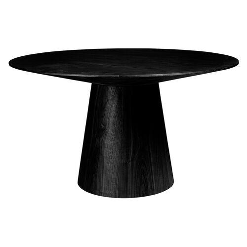 Dexter 53" Round Dining Table | Dinner Table, Family Table - Black