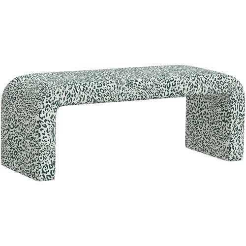 Celia Waterfall Pounce Bench - Green | Couch, Sofa, Settee