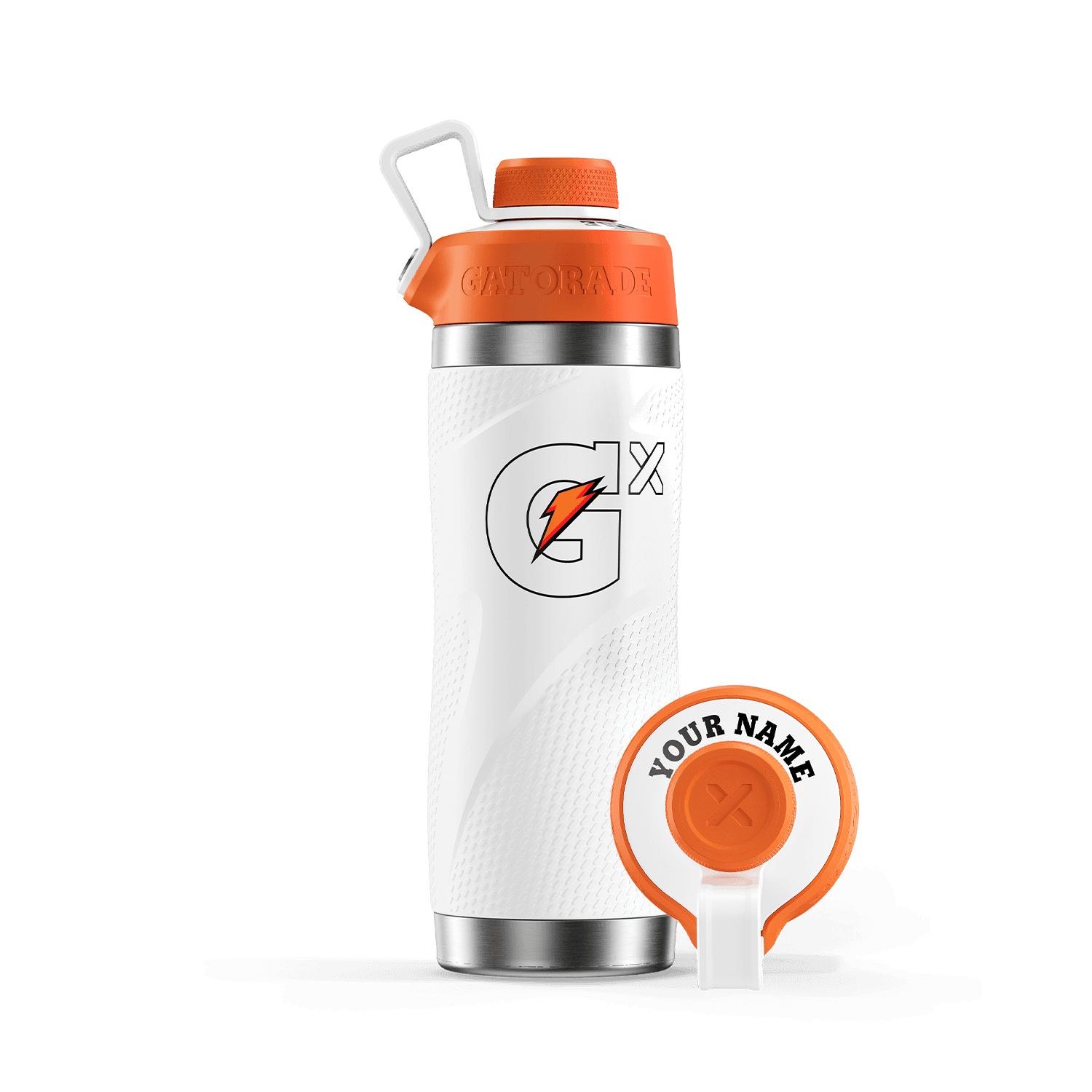 White Gx Stainless Steel Bottle Bundle