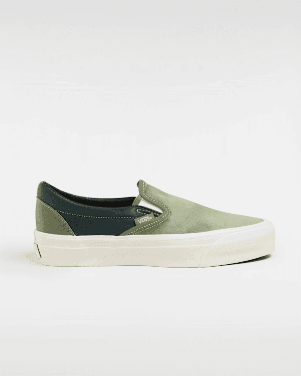 Vans - Premium Slip-On 98 Satin Shoes, Man, Green, Size: 39