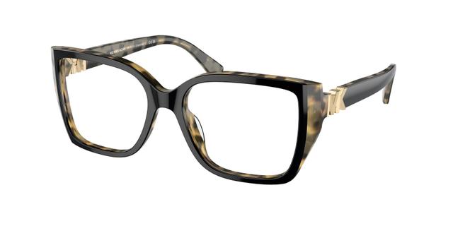 Michael Kors MK4115U CASTELLO Black/amber Tortoise, Size: XL