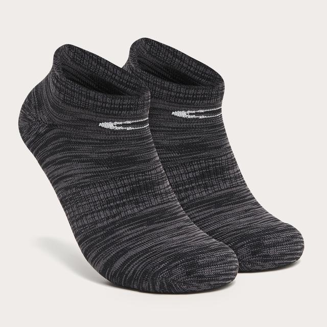 Oakley Men's Ankle Tab Sock - Black/uniform Gray Heather Size: M