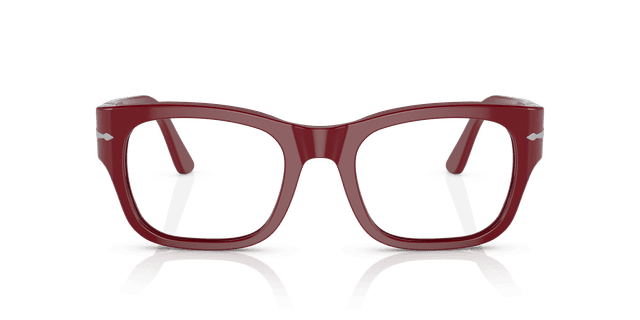 Persol PO3297V Bordeaux Acetate Frame Men's Eyeglasses Clear Lens