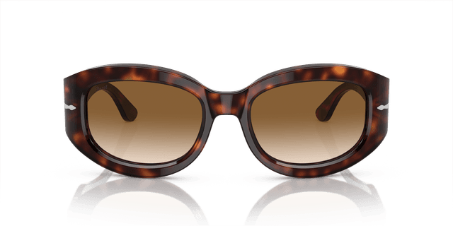 Persol Havana Acetate Sunglasses with Brown Gradient Lenses