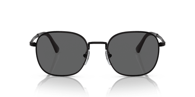 Persol PO1009S Dark Grey Metal Geometric Frame Glasses