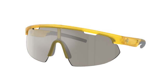 Scuderia Ferrari Unisex Sunglass FZ6004U - Framekleur: Opaal mat geel, Lenskleur: Gespiegeld zilver