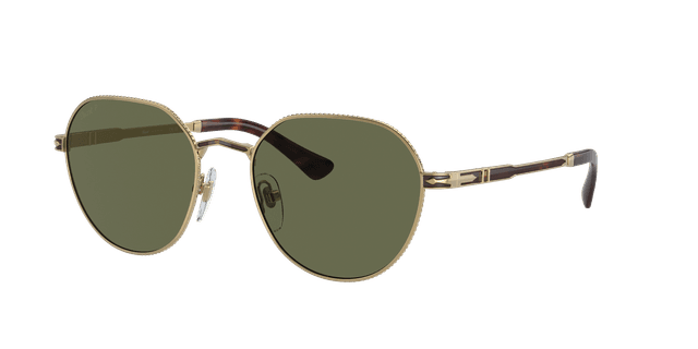 Persol Unisex Sunglass PO2486S - Color del Marco: Dorado/Havana, Color de la Lente: Verde
