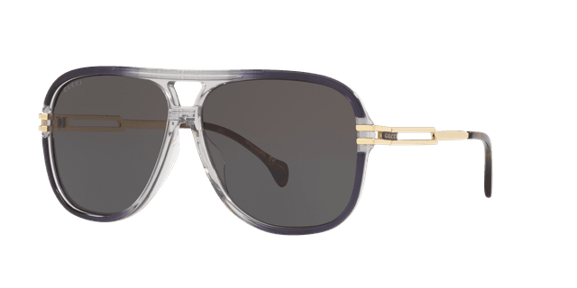 Gucci Man Sunglass GG1105S - Frame color: Grey, Lens color: Gold