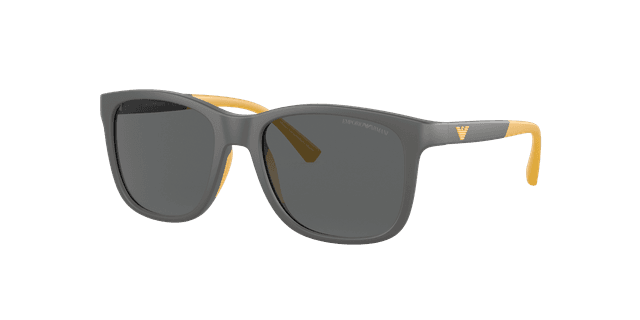 Emporio Armani Unisex Sunglass EK4184 Kids - Color del Marco: Gris Mate, Color de la Lente: Gris Oscuro