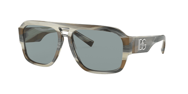 Dolce&Gabbana Hombre Sunglass DG4403 - Color del Marco: Cuerno y gris, Color de la Lente: Gris Oscuro