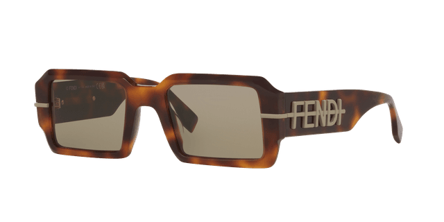 Fendi Mann Sunglass Fe40073U - Rahmenfarbe: Tortoise, Linsenfarbe: Braun