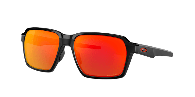 Oakley Homme Sunglass OO4143 Parlay - Couleur du Monture: Noir mat, Couleur de Lentille: Prizm Rubis