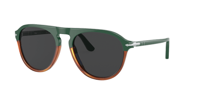 Persol Unisex Sunglass PO3302S -  Framekleur: Groen, Lenskleur: Polar zwart