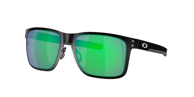 Oakley Mannelijk Sunglass OO4123 Holbrook™ Metal - Framekleur: Matzwart, Lenskleur: Jade iridium