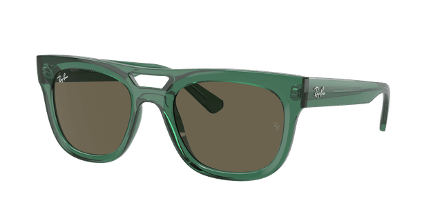 Ray-Ban Unisex Sunglass RB4426 Phil Bio-Based - Frame color: Transparent Green, Lens color: Brown