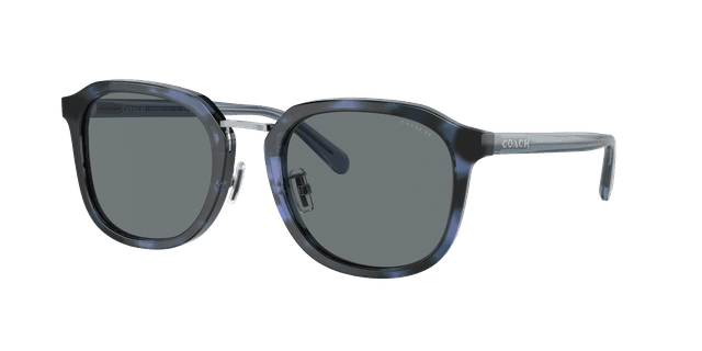 Coach Hombre Sunglass HC8366 CH577 - Color del Marco: Carey Azul, Color de la Lente: Azul liso