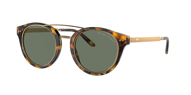 Ralph Lauren Hombre Sunglass RL8210 - Color del Marco: Habana, Color de la Lente: Verde