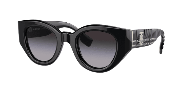 Burberry Mujer Sunglass BE4390 Meadow - Color del Marco: Negro, Color de la Lente: Gris Degradado